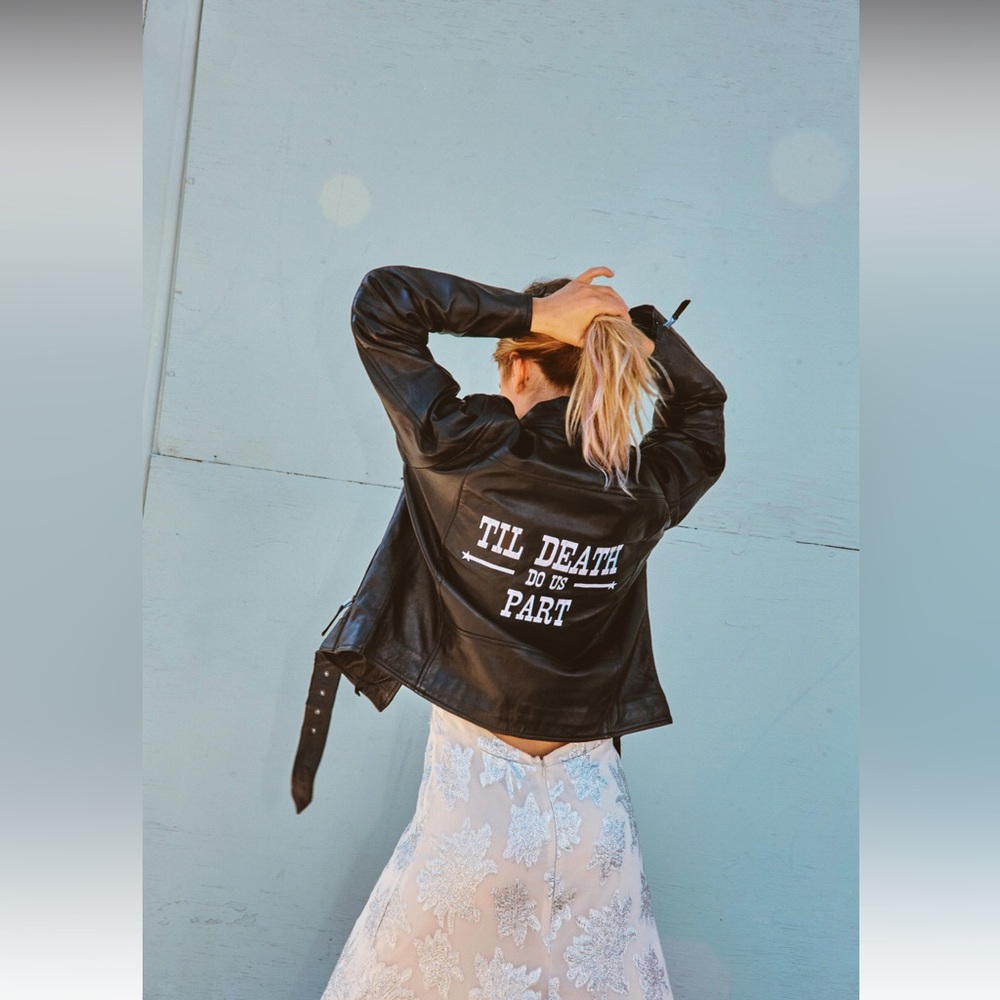 NastyGal Til Death Do Us Part leather jacket NWOT